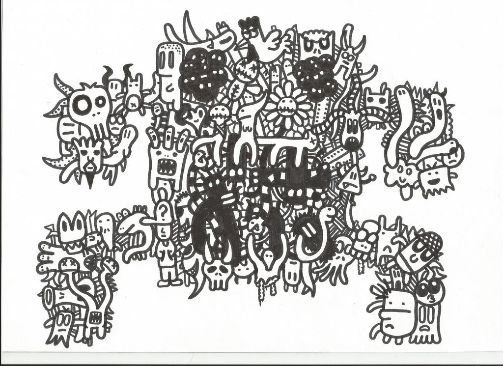 Monster Doodle by Fobiart on DeviantArt