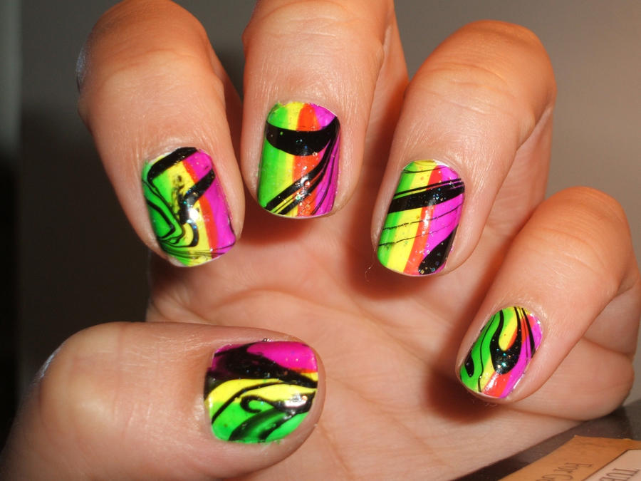 Black marbling over color by lettym on DeviantArt