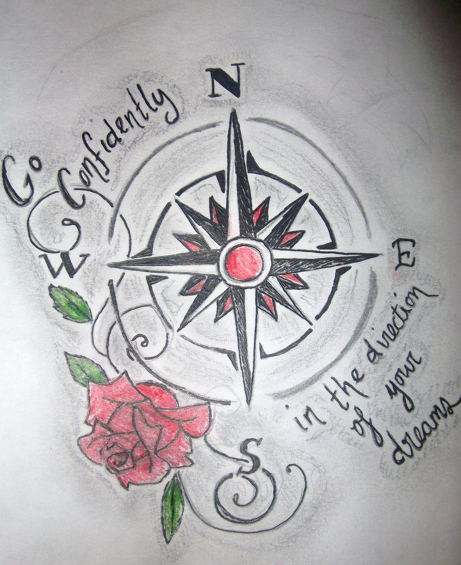 Compass tattoo design by LatchPhoto on DeviantArt