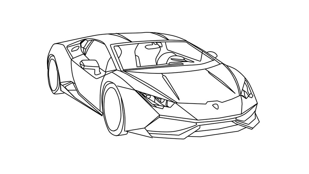 Printable Lamborghini Huracan Coloring Pages / Free Car Colouring Pages