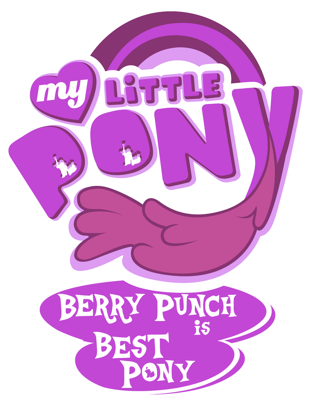 Fanart - MLP. My Little Pony Logo - Berry Punch by jamescorck on DeviantArt