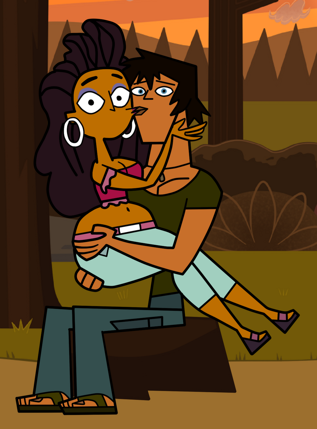 Total Drama Justin Kissing Anne Maria by jcpag2010 on DeviantArt