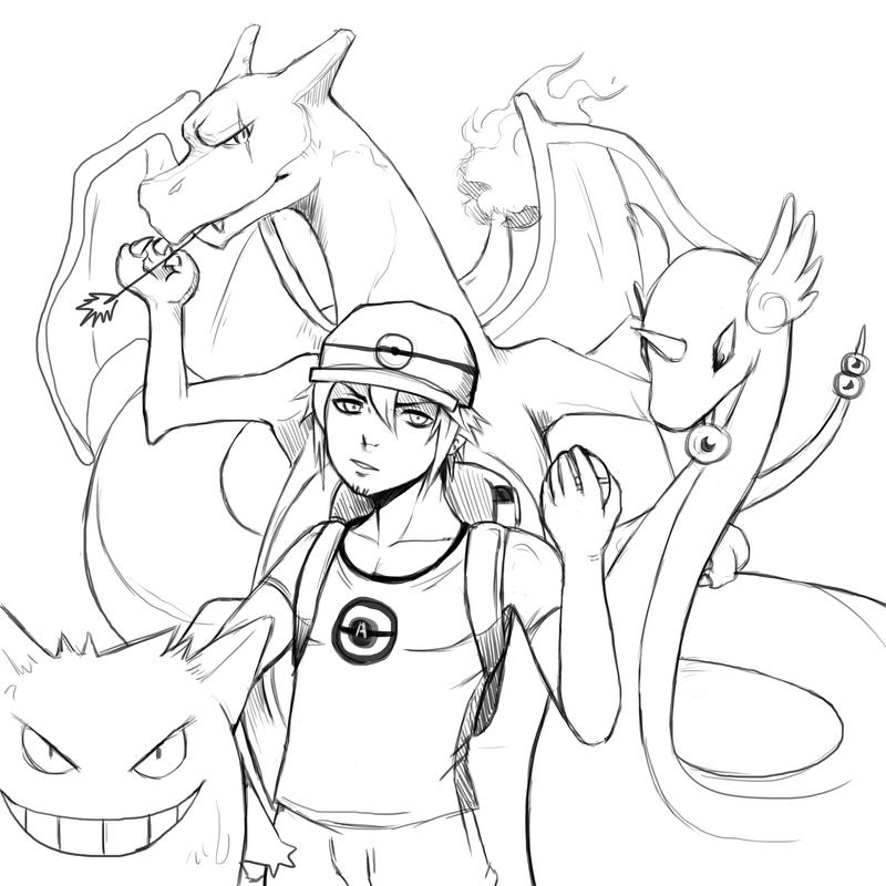 Sketch : Angy pokemon trainer by Angy89 on DeviantArt