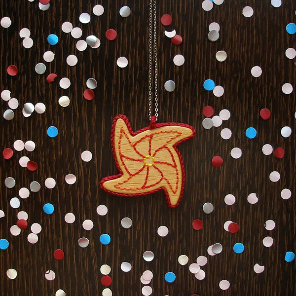 Red Pinwheel Embroidered by The-Spotless-Loop on DeviantArt
