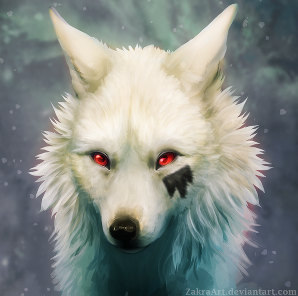 White wolf by ZakraArt on DeviantArt