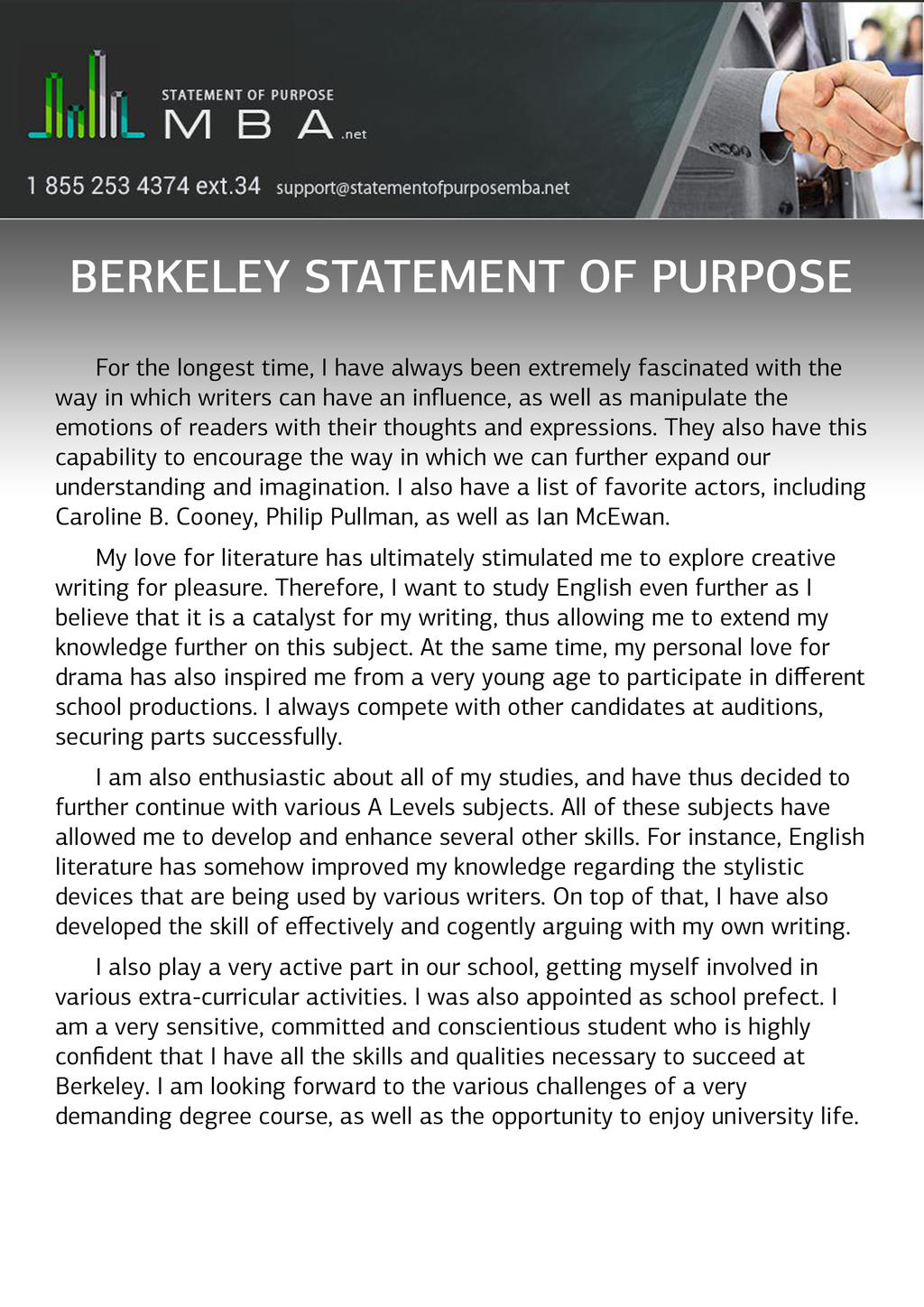 does uc berkeley require a personal statement