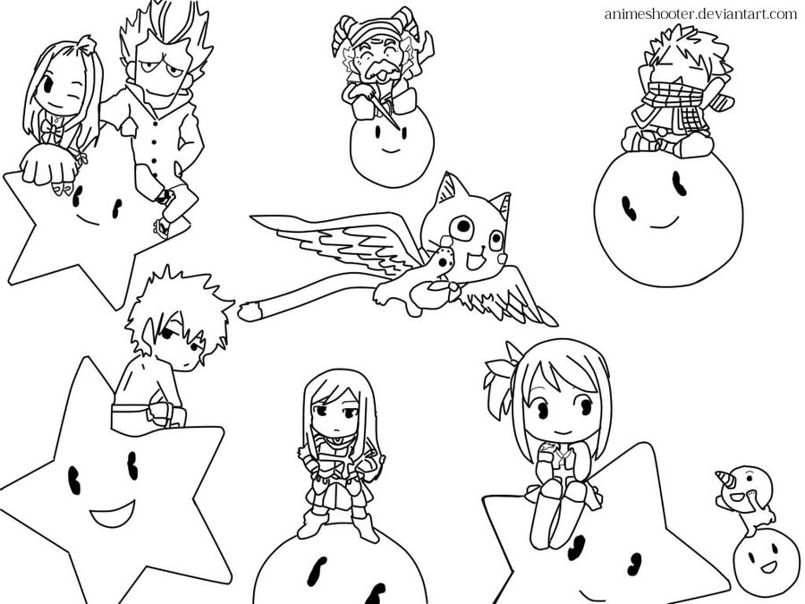 fairy tail coloring pages anime chibis - photo #11