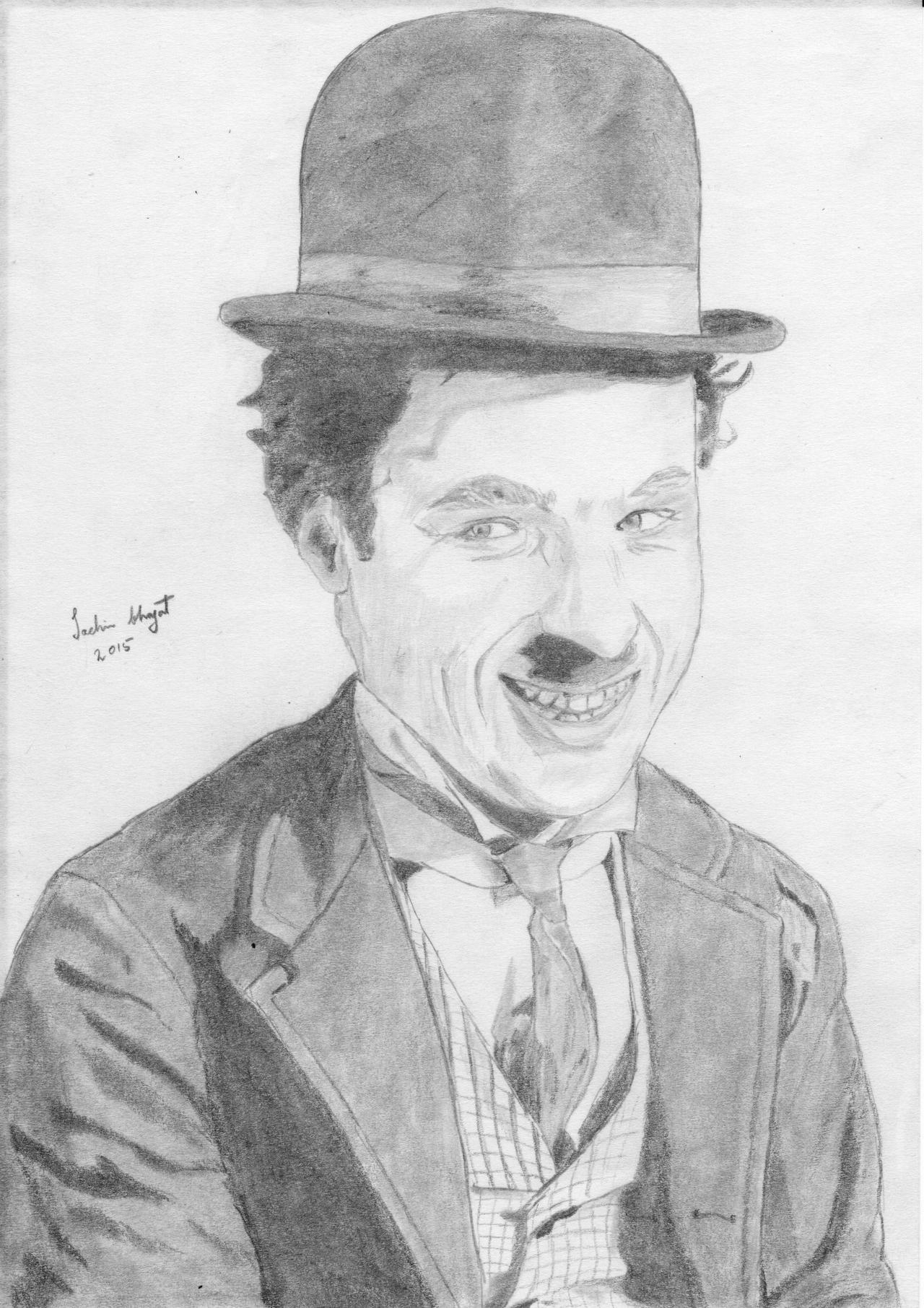 Charlie Chaplin Pencil Sketch