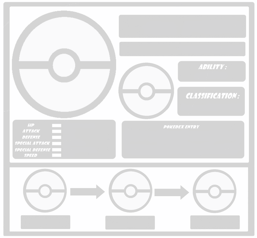 Pokemon Template threevolution by Trueform on DeviantArt
