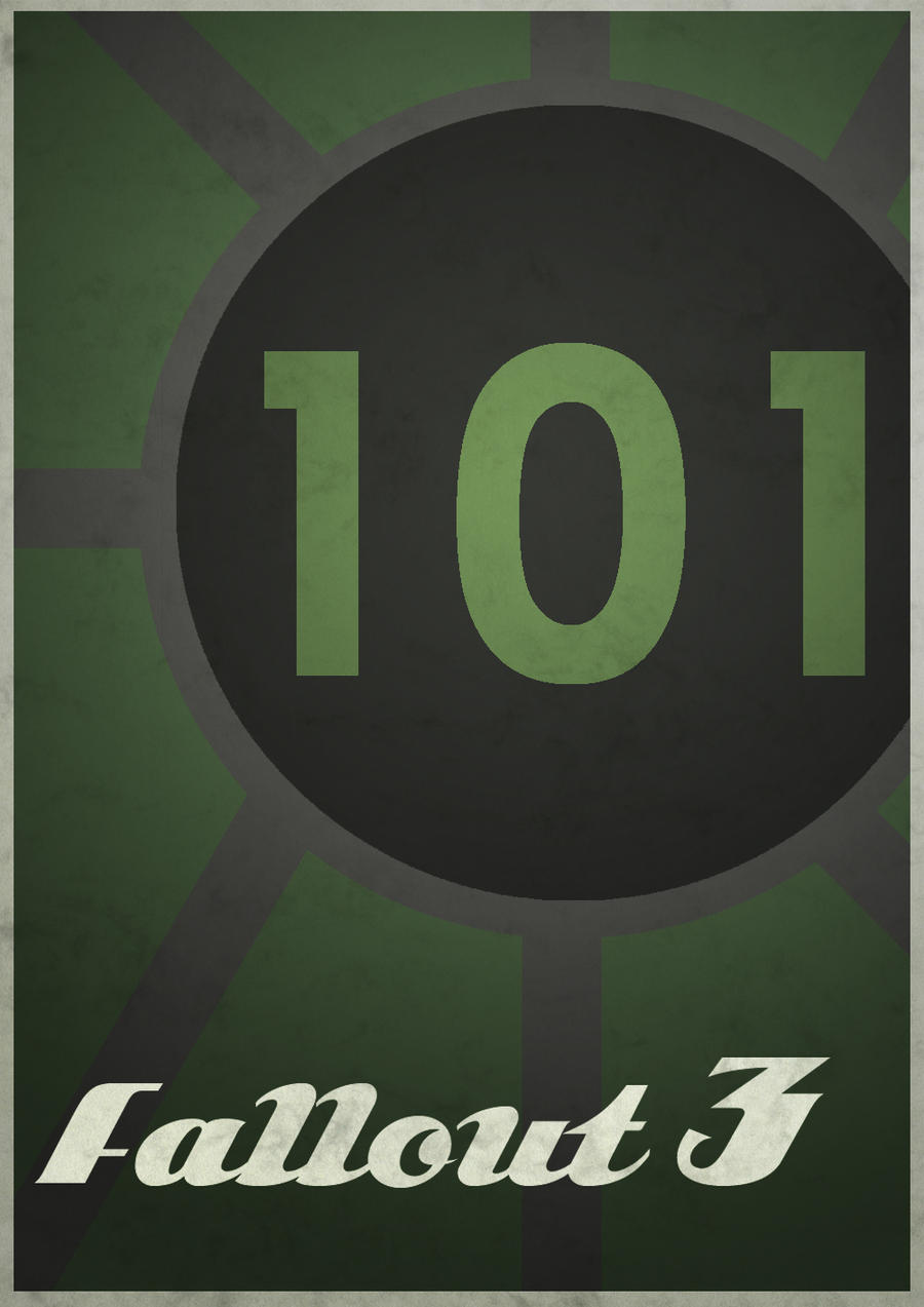  minimalist  video game  posters 1 fallout3 by TheSamFiles 