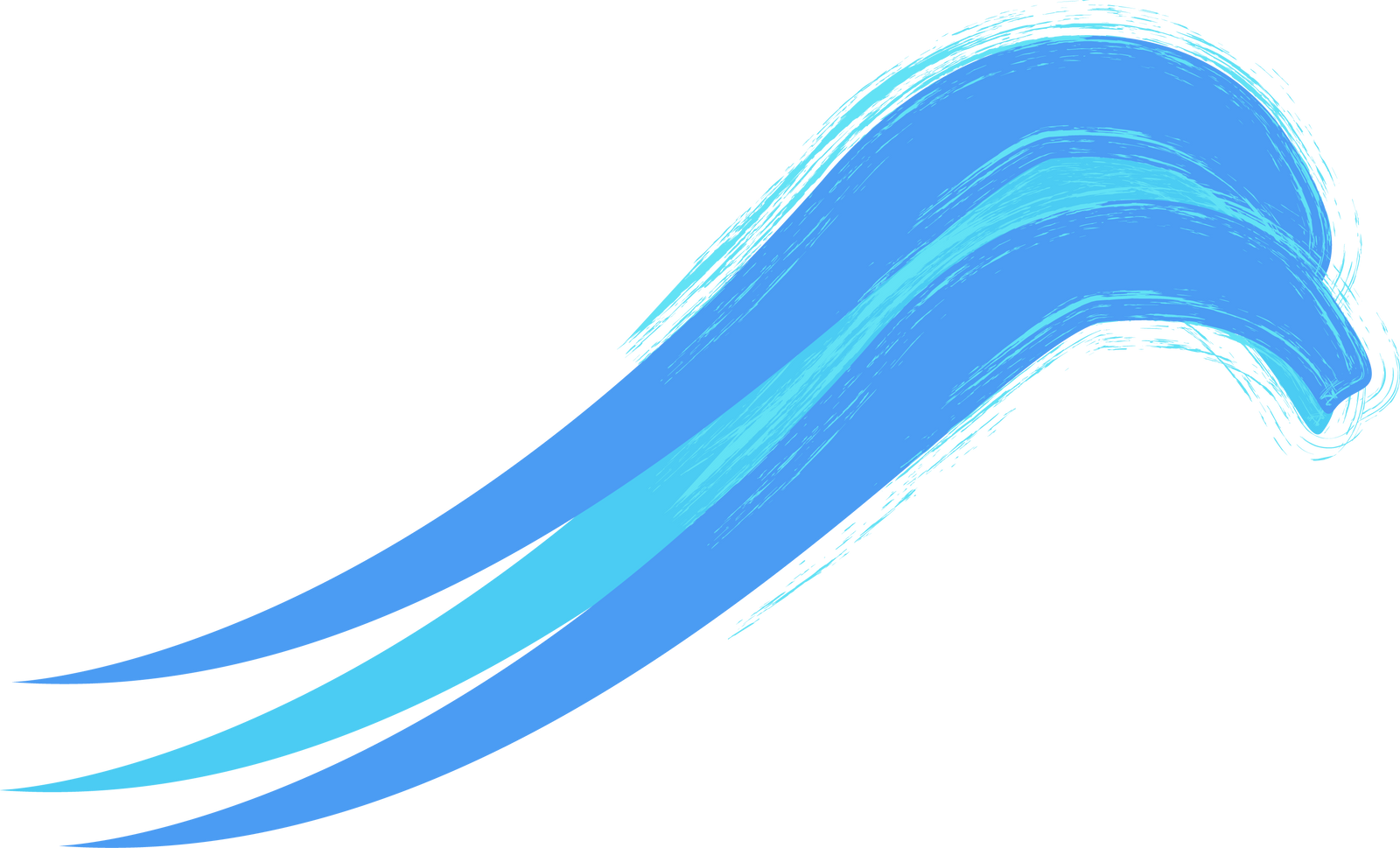 Blue fishes swimming - Transparent PNG & SVG vector file