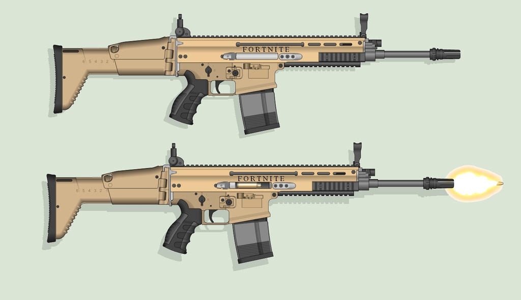 Scar Assault Rifle from FortNite by HypnoZeus on DeviantArt