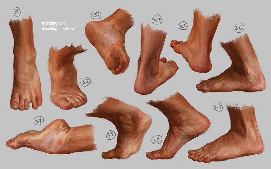 Feet study 4 by irysching on DeviantArt