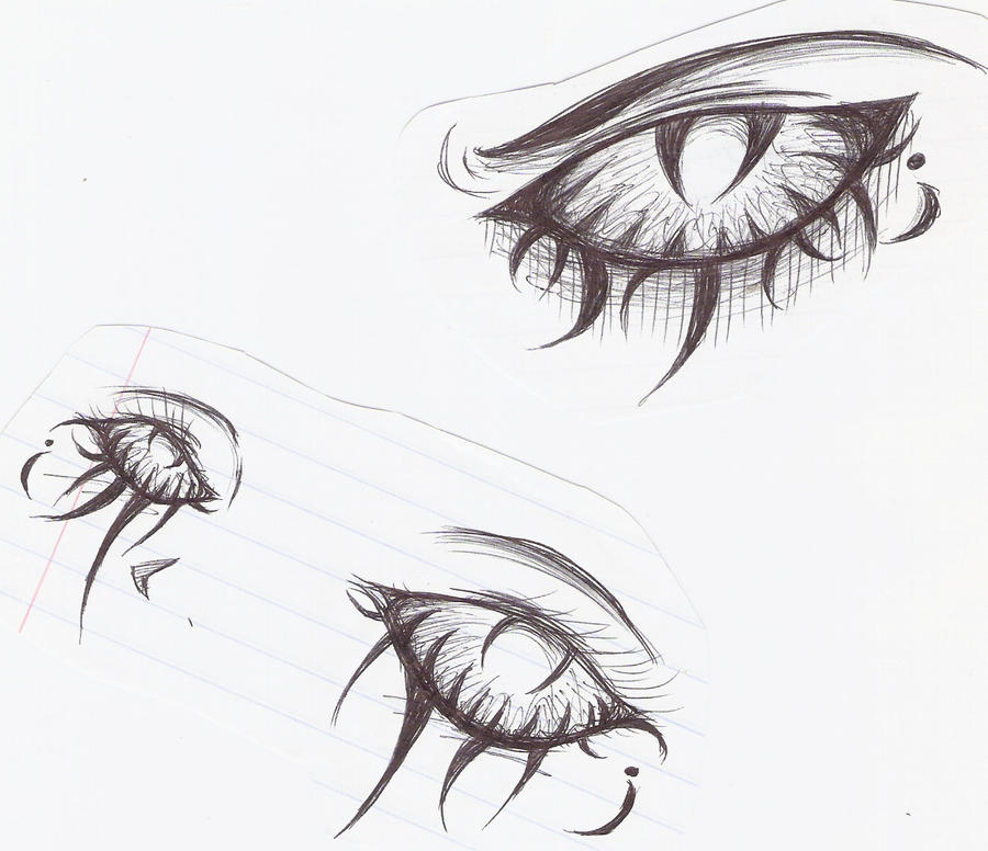 Demon Eyes Drawing - My Demon Eyes. By Babysenpai On Deviantart