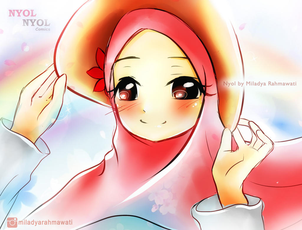Kartun Muslimah No Valentine Kolek Gambar