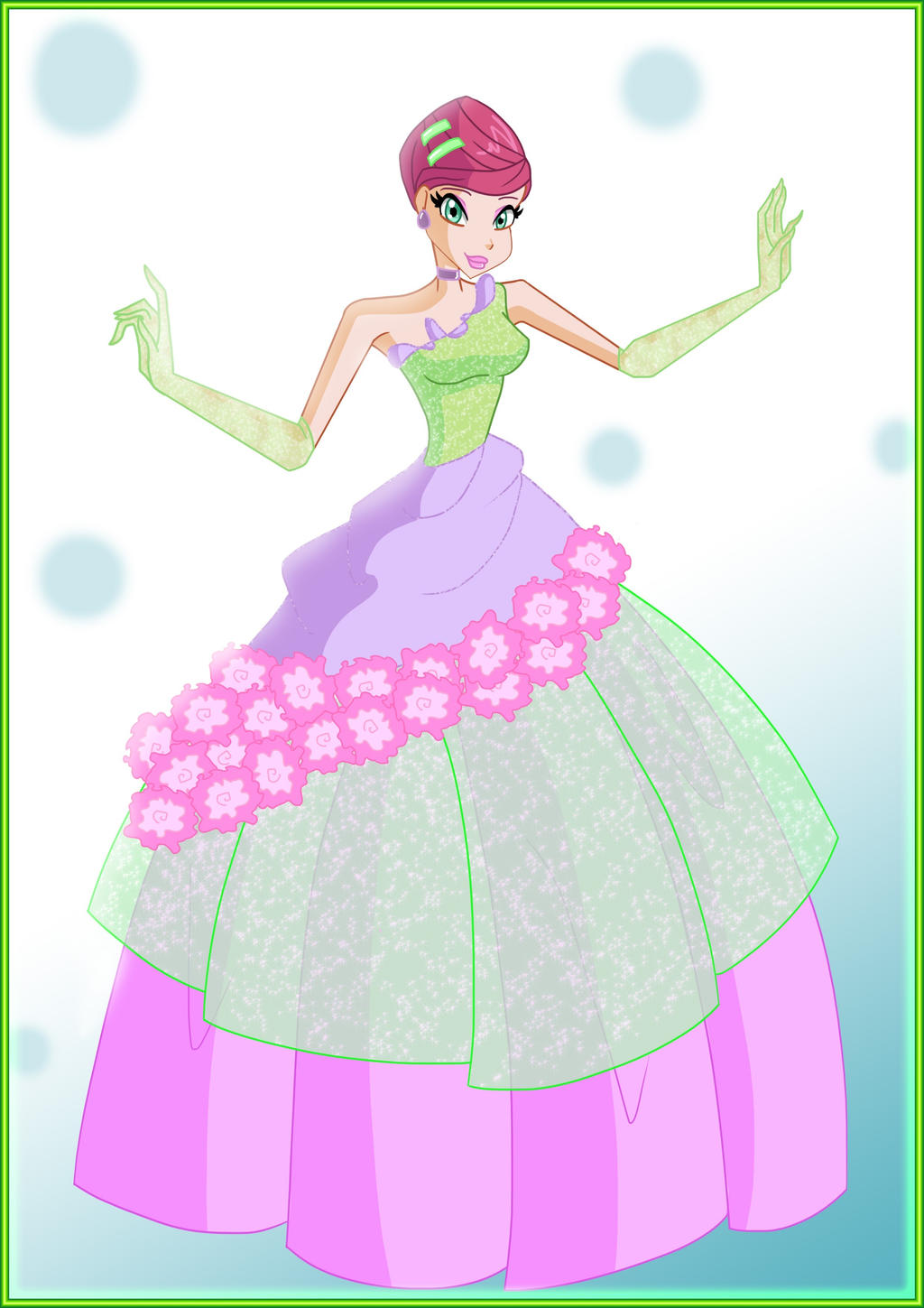 Tecna Flower Princess Dress by Purple-Plyers on DeviantArt