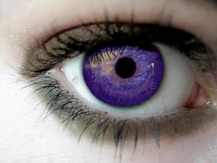 Purple Eye, Yellow Sky by MadnessOfMana on DeviantArt