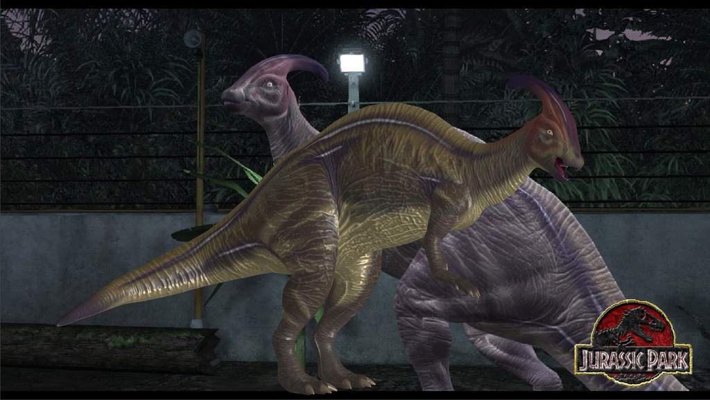 What's you favorite and least favorite creature design in the franchise? Parasaurolophus___jurassic_park_the_game_by_oofiloo-d8exdvp