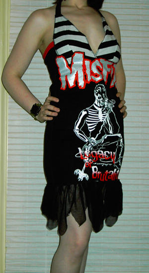 the misfits halter dress by smarmy-clothes on DeviantArt