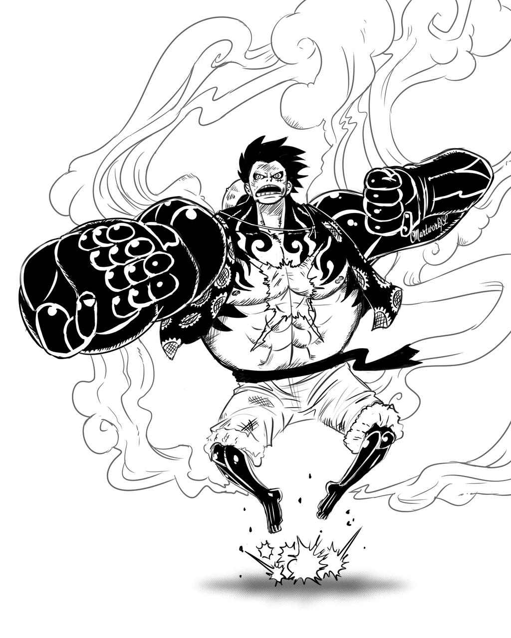 Luffy's Gear Fourth #2 Piece by CMartworkXL on DeviantArt