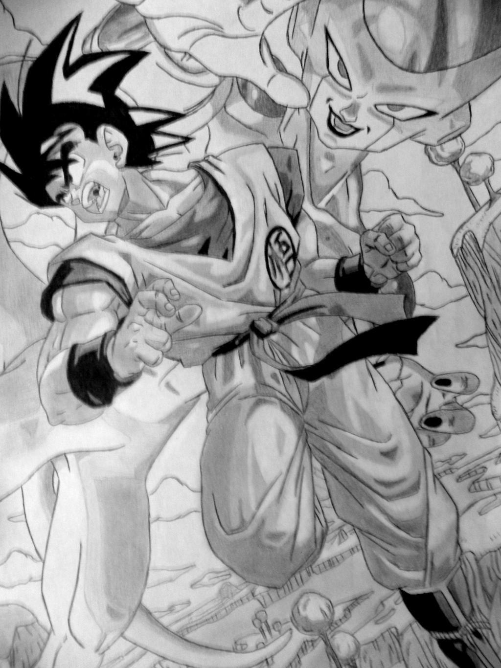 Dragon Ball Z - Goku vs Freeza by Gatlindragon on DeviantArt