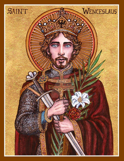 St. Wenceslaus icon by Theophilia