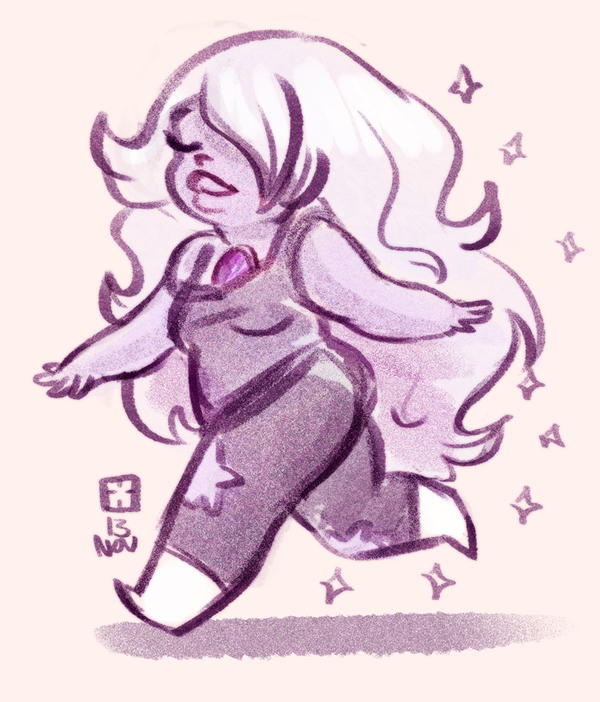 I love this show. and I really want to cosplay Amethyst someday.