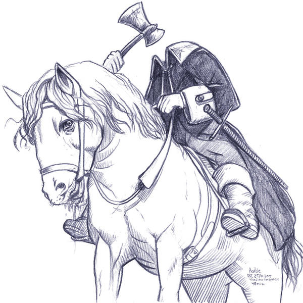 Daily Sketches Headless Horseman by fedde on DeviantArt
