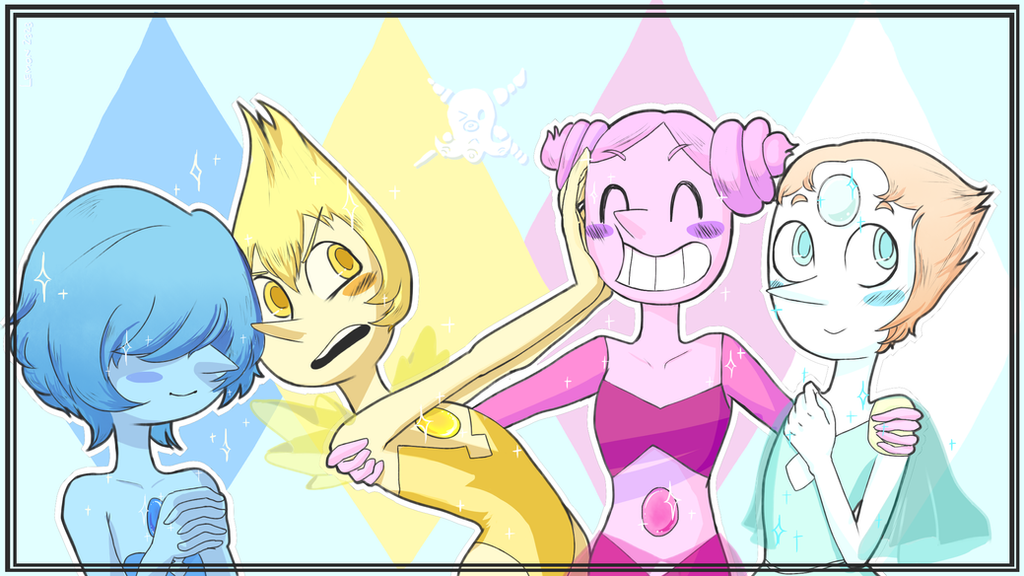 Did you ever notice how Pearl is the only Pearl not having the color of her diamond?~  or Did you ever notice her Pearl isn't on the belly like her diamond's gem?~  Well that is because! ...