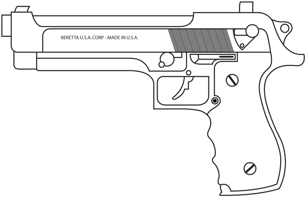 Download 9mm Beretta - Lined by Madbird-Valiant on DeviantArt