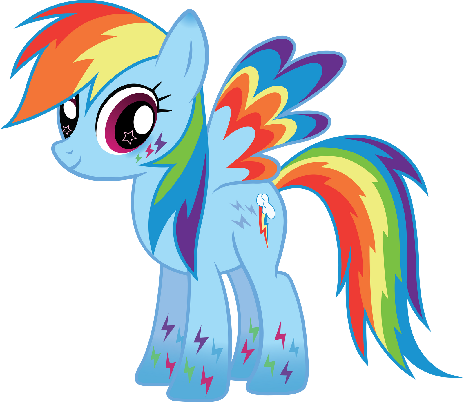 mlp coloring pages rainbow dash filly vector - photo #7