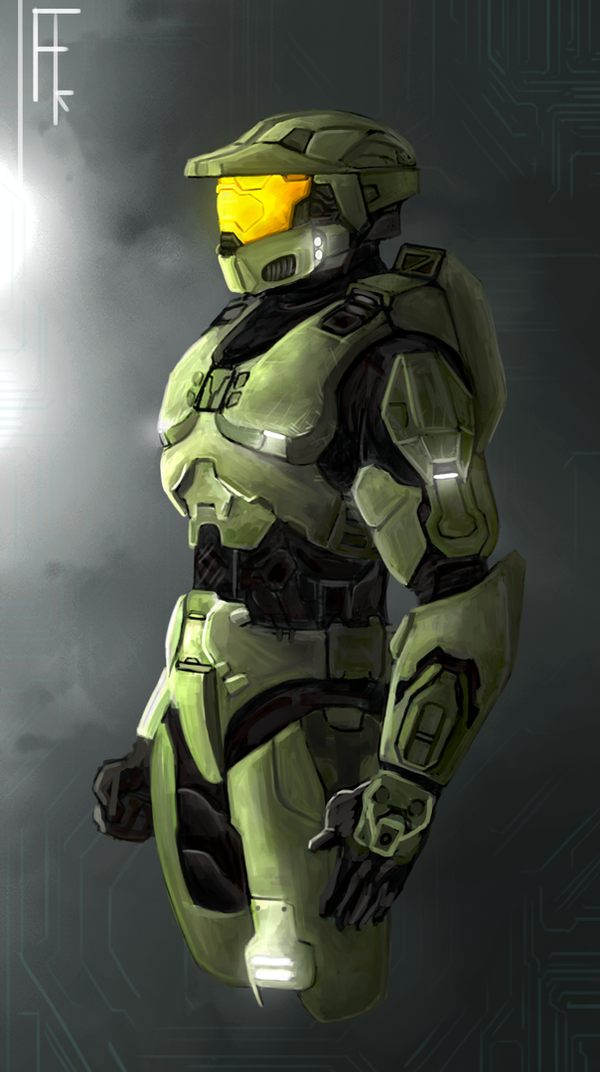 Halo - Master Chief Sketch (MJOLNIR Mark VI) by FotusKnight on DeviantArt