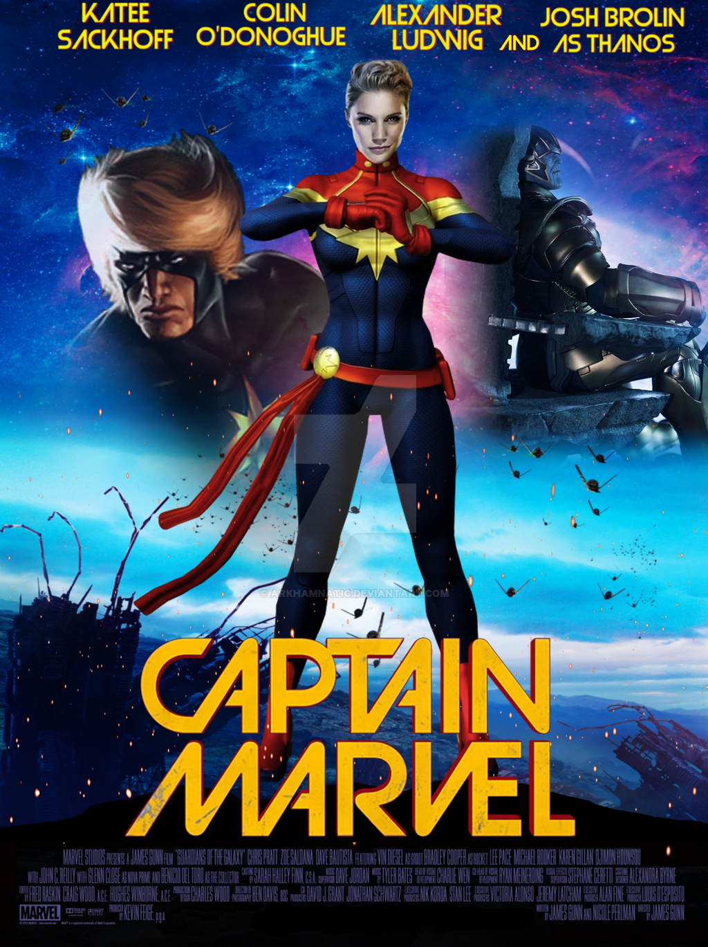 Captain Marvel movie poster by ArkhamNatic on DeviantArt