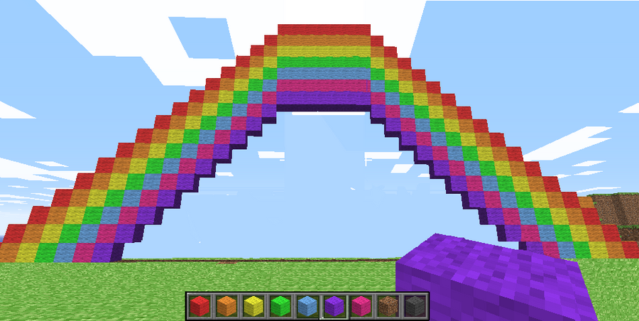 Rainbow In Minecraft