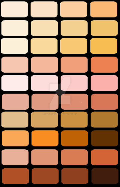 Color palette - Skin Tones by Holly-Nicholls on DeviantArt