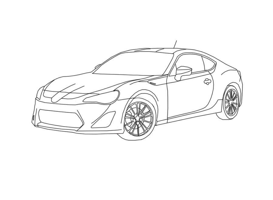 Download Scion Fr-s LineArt by 62sexyboy on DeviantArt