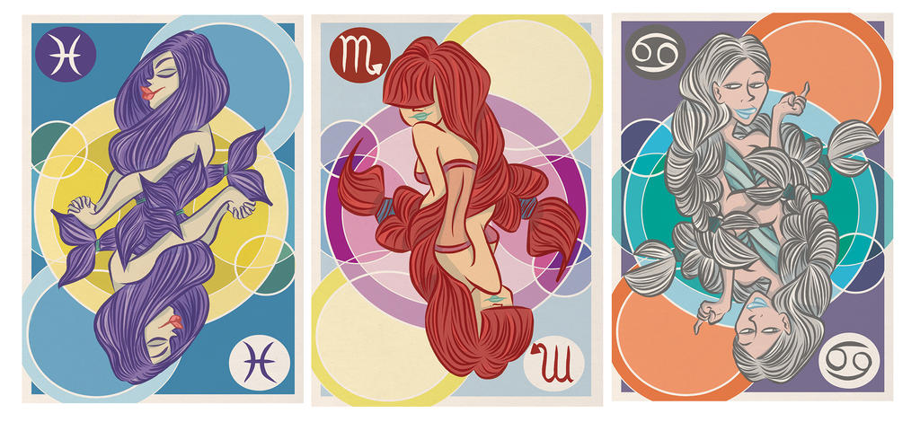 Zodiac - Water Signs by Ztoical on DeviantArt