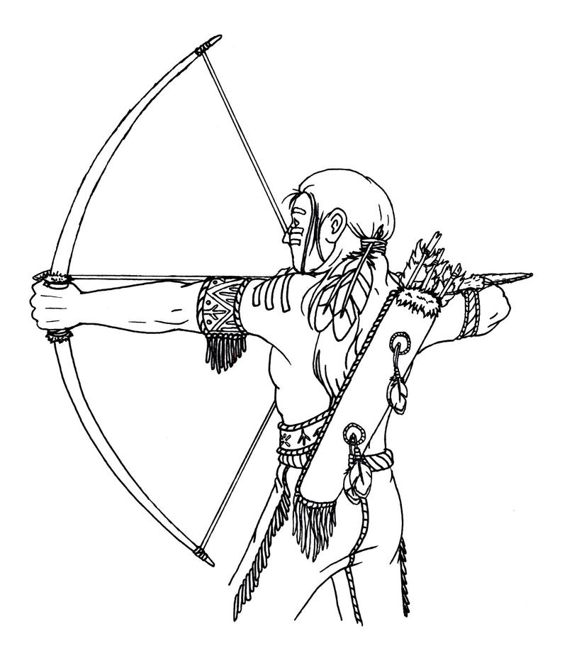 Native American Lineart by MagnumArts on DeviantArt