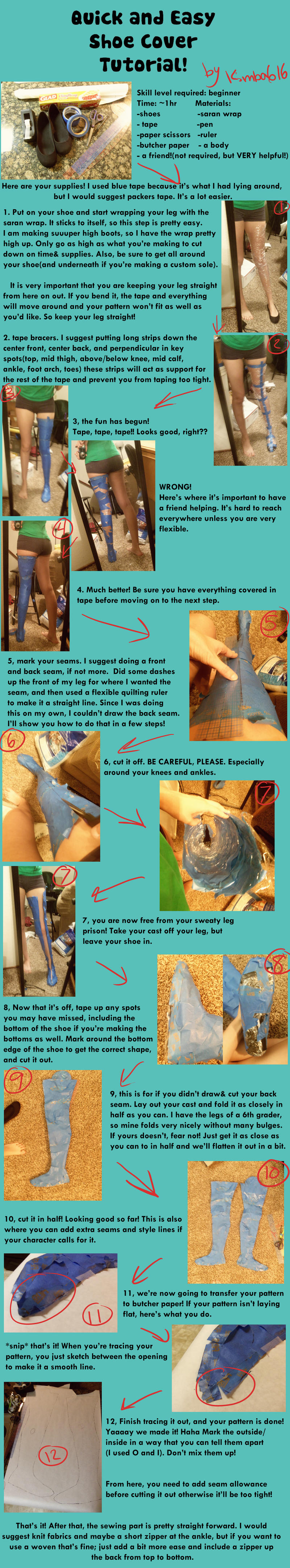 Quick and Easy Cosplay Boot Cover Tutorial by Kimba616 on DeviantArt