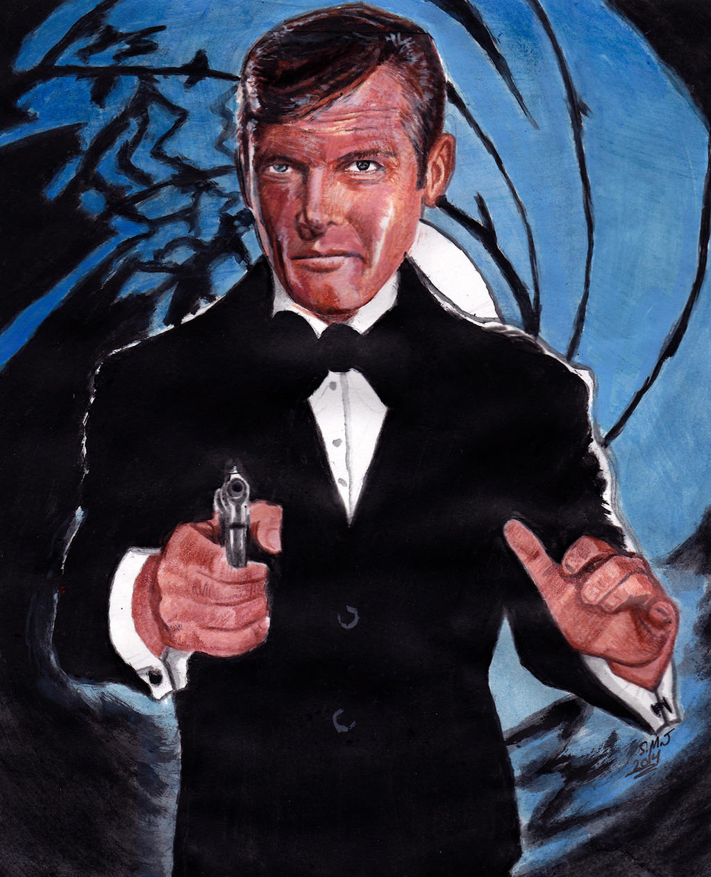 Roger Moore - James Bond 007 by smjblessing on DeviantArt