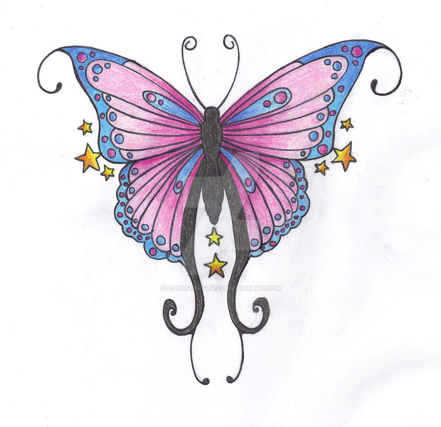 Pretty Butterfly Tattoo by 21-Butterflies on DeviantArt