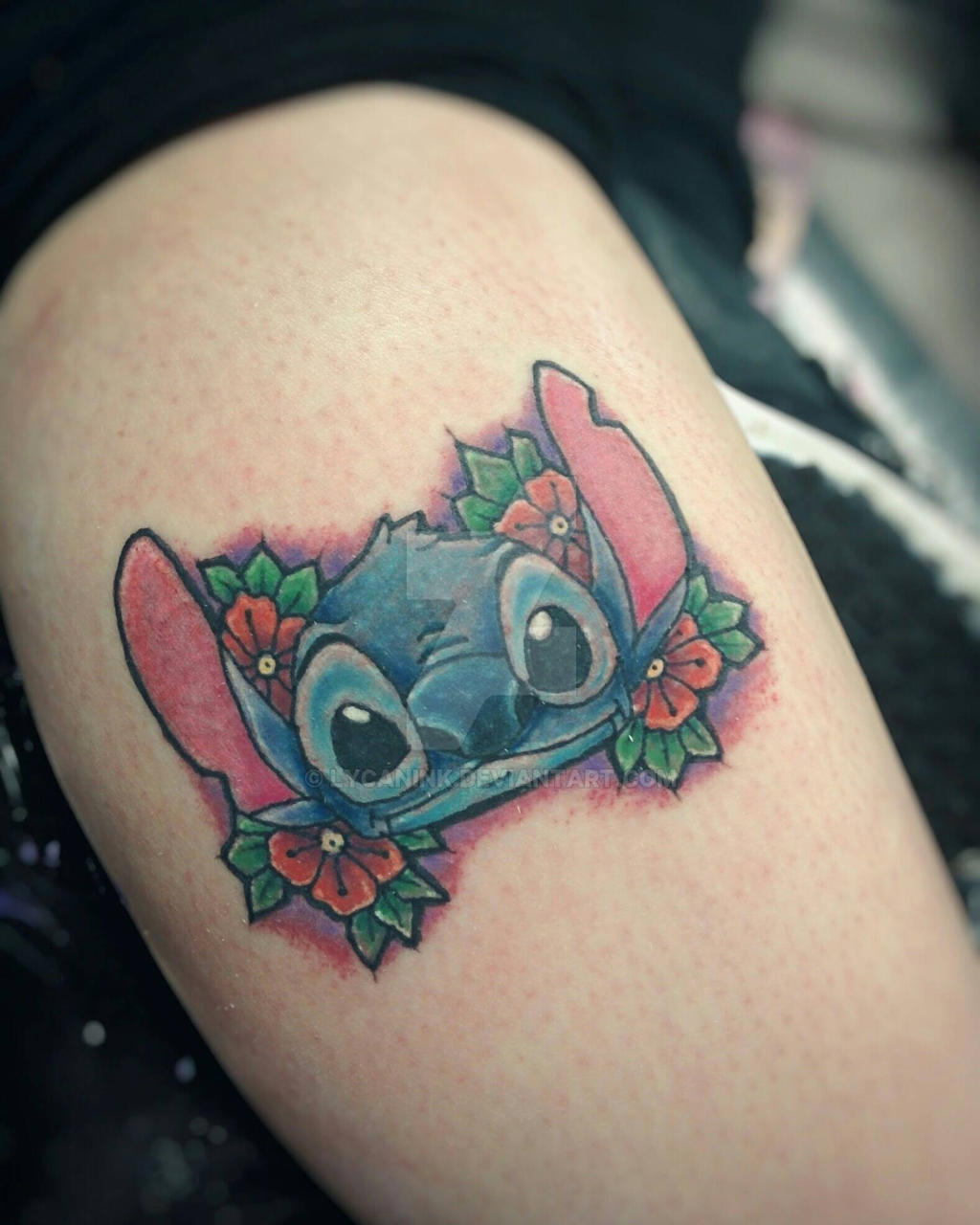 Stitch Traditional Tattoo by LycanInk on DeviantArt