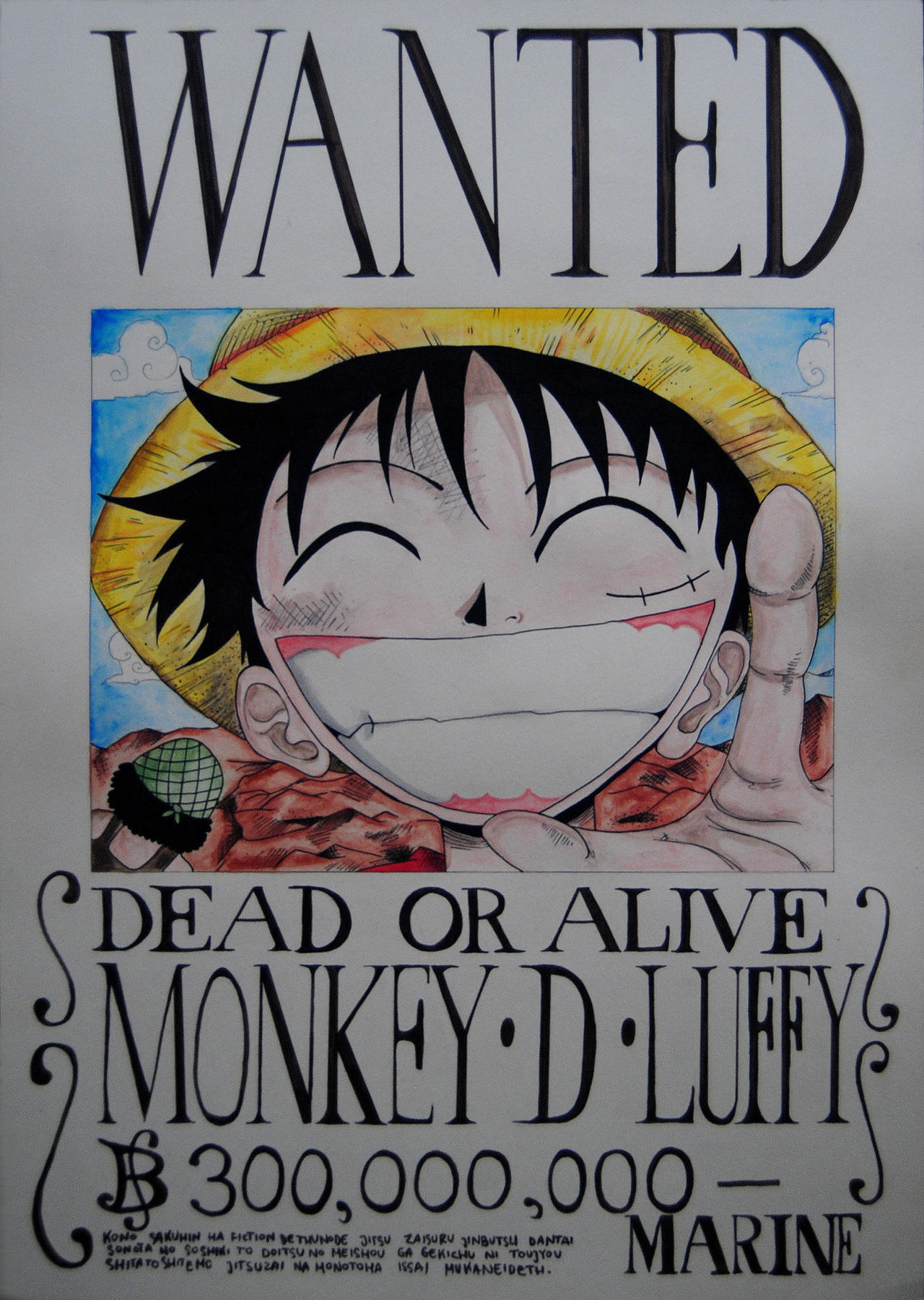 WANTED Monkey D Luffy poster by sskoczek on DeviantArt