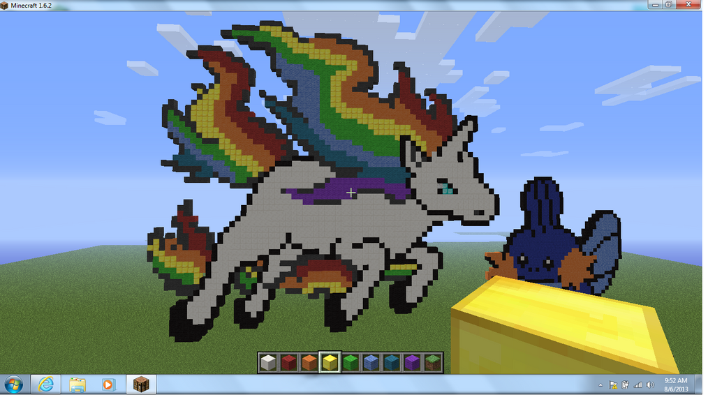 Minecraft Rainbow Unicorn! by BadgerWolf97 on DeviantArt