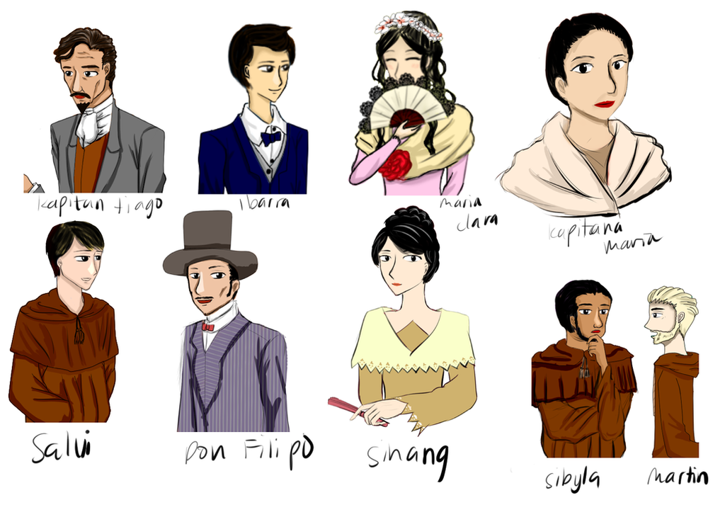 Noli Me tangere Characters: My Version by hAnniemey on DeviantArt