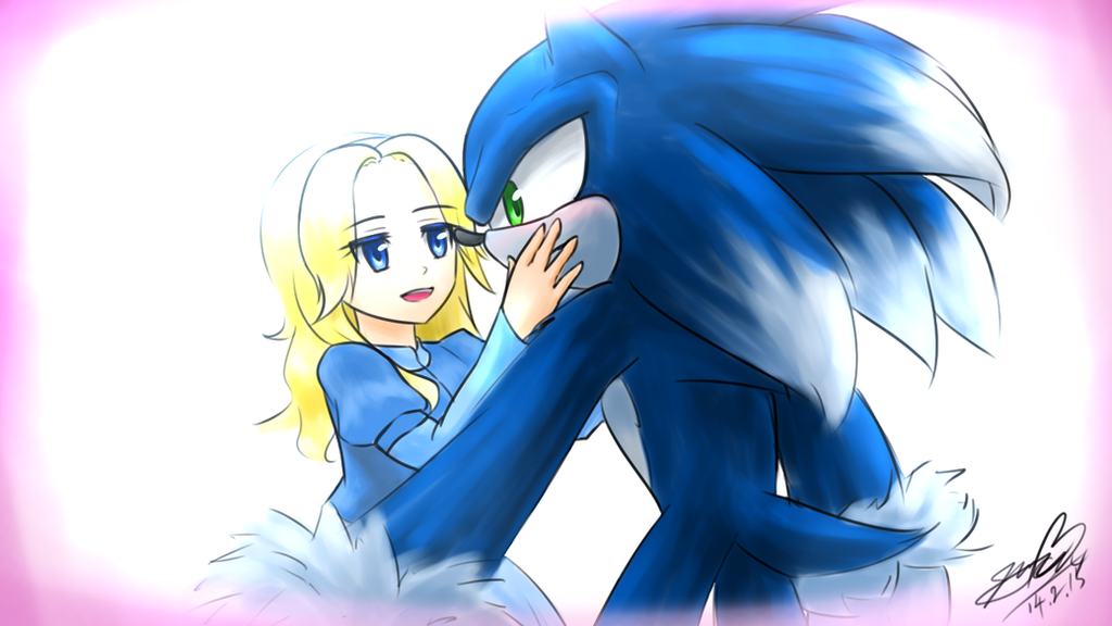 sally and shadow wow maria and sonic amy and ____ Maria_x_sonic_werehog_by_icy_cream_24-d8iwjfl