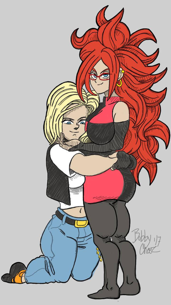 android 18 and 21 by UBob on DeviantArt