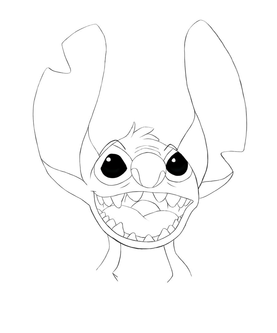 Stitch Lineart by FrootLoops2 on DeviantArt