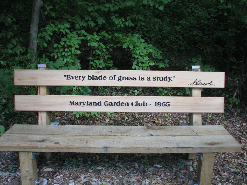 Quotes on benches by charmed2482 on DeviantArt