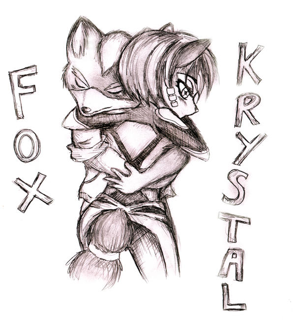 Fox and Krystal hug by Naaraskettu on DeviantArt